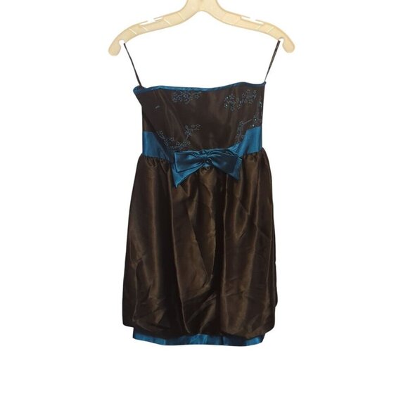 Jessica McClintock Dresses & Skirts - jessica mcclintock for gunne sax dress Blue/Black Strapless Size 3